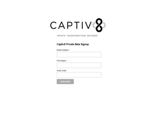 Tablet Screenshot of captiv8.com